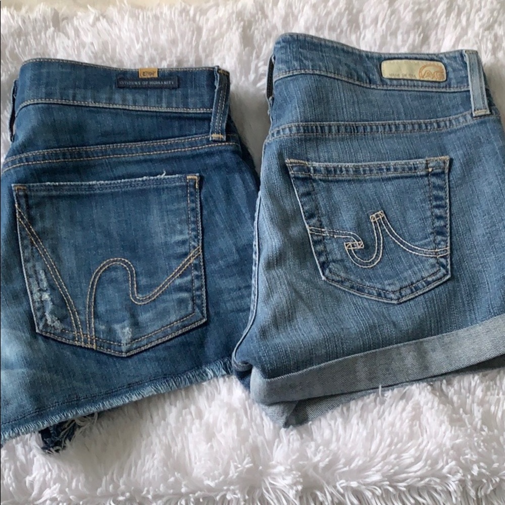 Bundle of 2 pairs of jean shorts